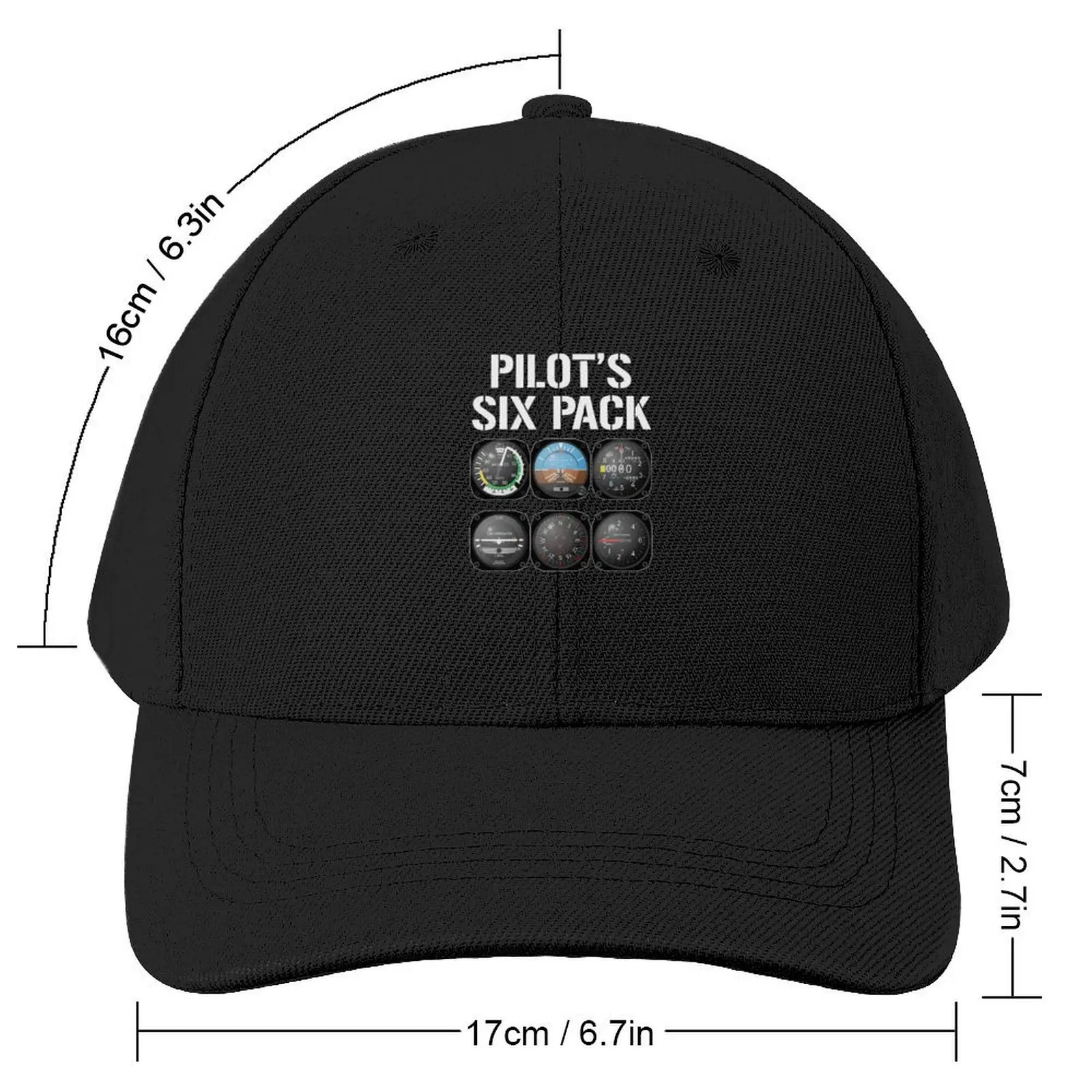 Pilot's Six Pack Funny Pilot Aviation Flying Baseball Cap custom Hat Golf Hat Women Hats Men's