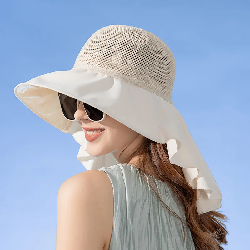 

Hat Neck Flap Women Summer Sun Protection String Cap Beach Accessory Outdoor Climbing Hiking