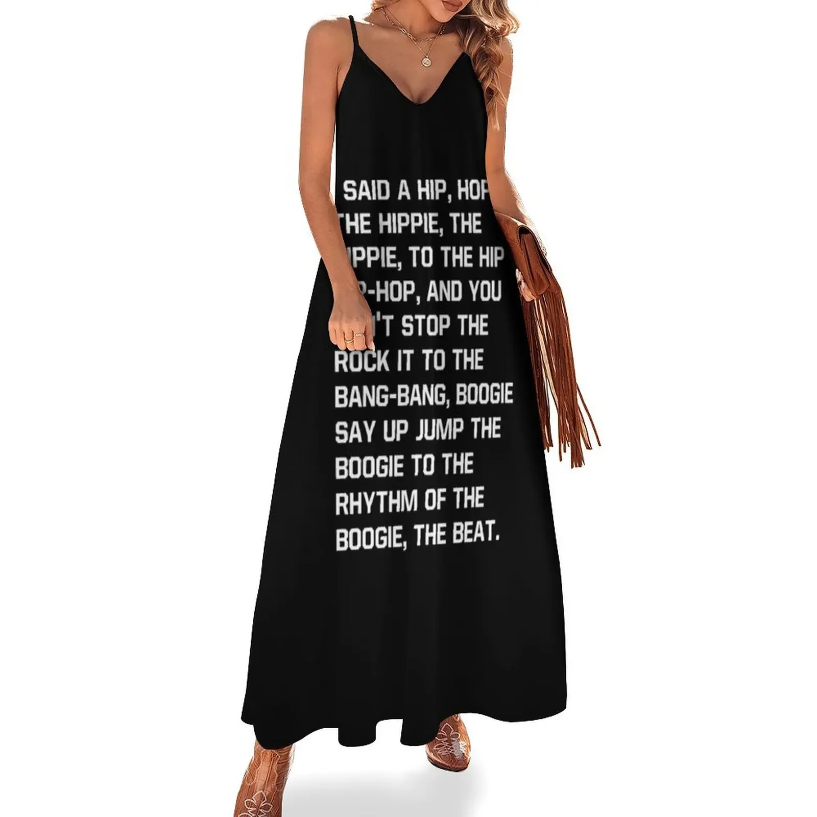 

RAPPERS DELIGHT Hip Hop Sleeveless Dress cute dress elegant guest wedding dress