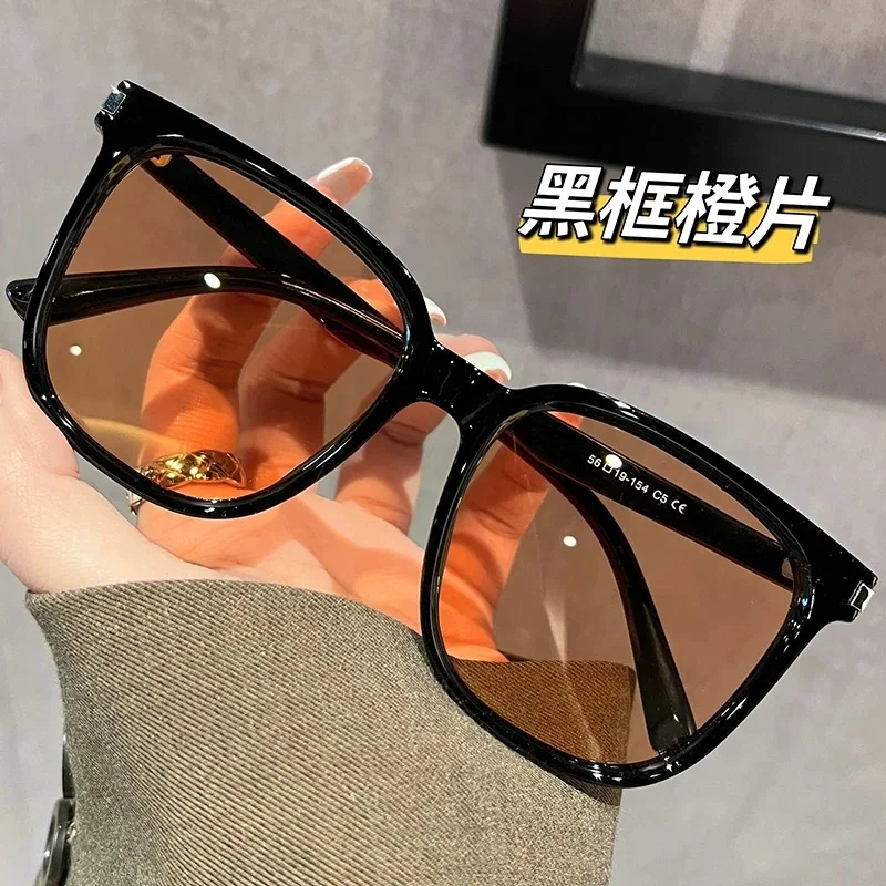 جديد أزياء المرأة النظارات الشمسية مصمم العلامة التجارية الرجعية إطار كبير نظارات الرجال عارضة القيادة السفر حماية UV400 #3