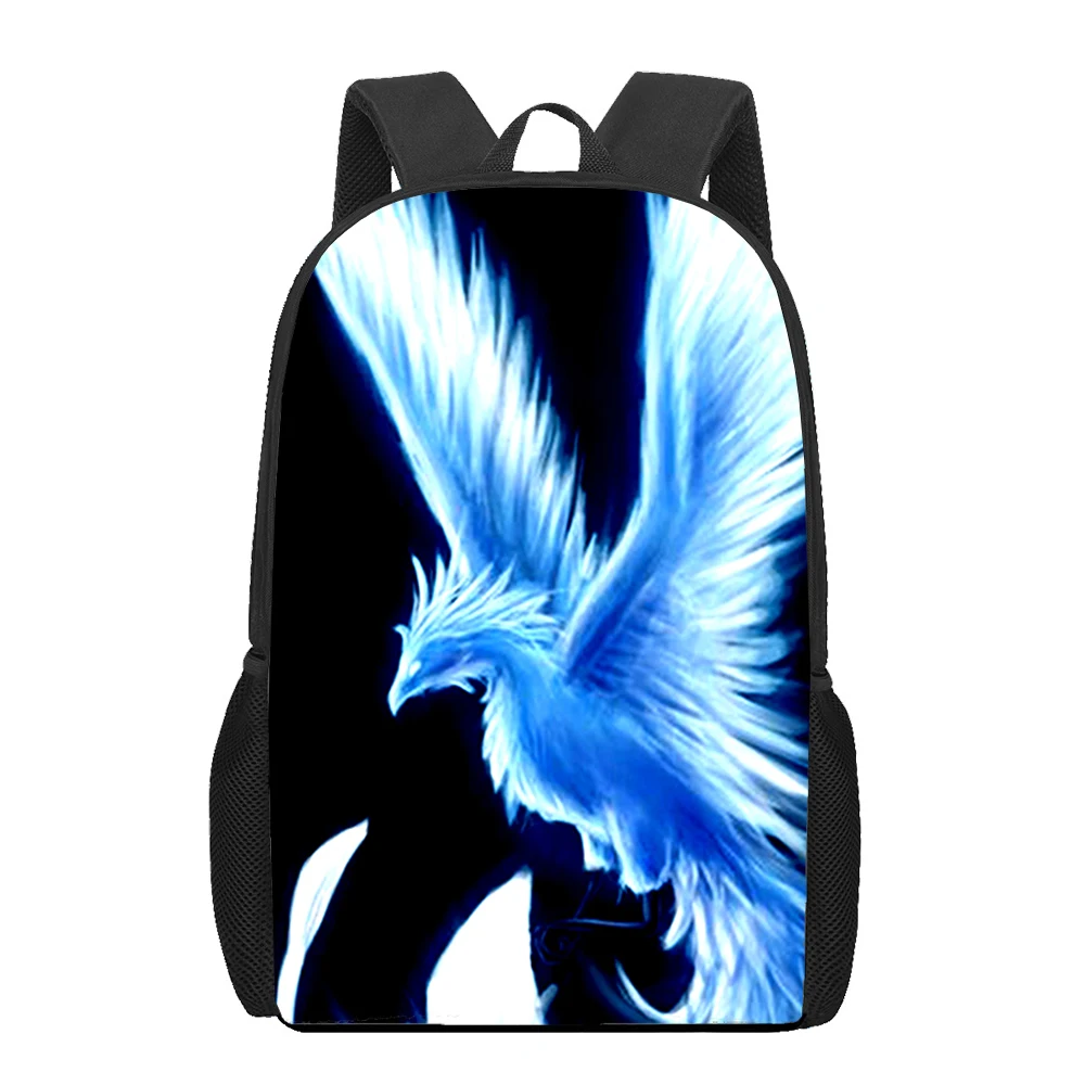 Mochila escolar con estampado 3D de Art Beast Phoenix Sunbird, bolsa de libros para niños y niñas adolescentes, bolso de hombro informal, mochila de gran capacidad