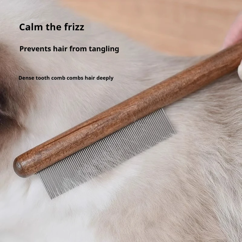 

Cat Comb Dog Dense Tooth Comb Brush Pet Long Hair Knot Floating Hair Row Comb Pet Cleaning and Grooming Flea Supplies