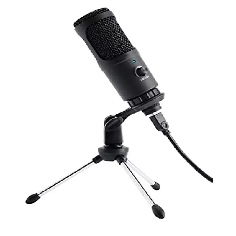 

Metal Condenser Recording Microphone for Laptop MAC or Windows Cardioid Studio Recording Vocals, Voice Overs,Streaming Broadcast