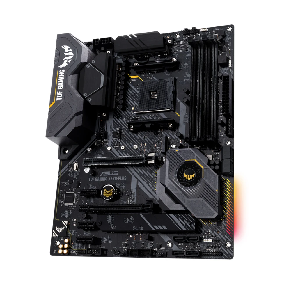 ASUS TUF GAMING X570-PLUS 마더보드는 5800X 5700x3D 5600G 3600X CPU 4xDDR4 PCIe 4.0 M.2 HDMI ATX AMD AM4 메인보드를 지원합니다. 썸네일 3