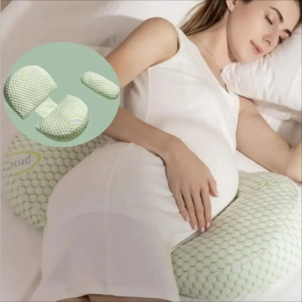 Novo multifuncional travesseiro de maternidade lado sono puro algodão cintura travesseiro em forma de u travesseiro grávida