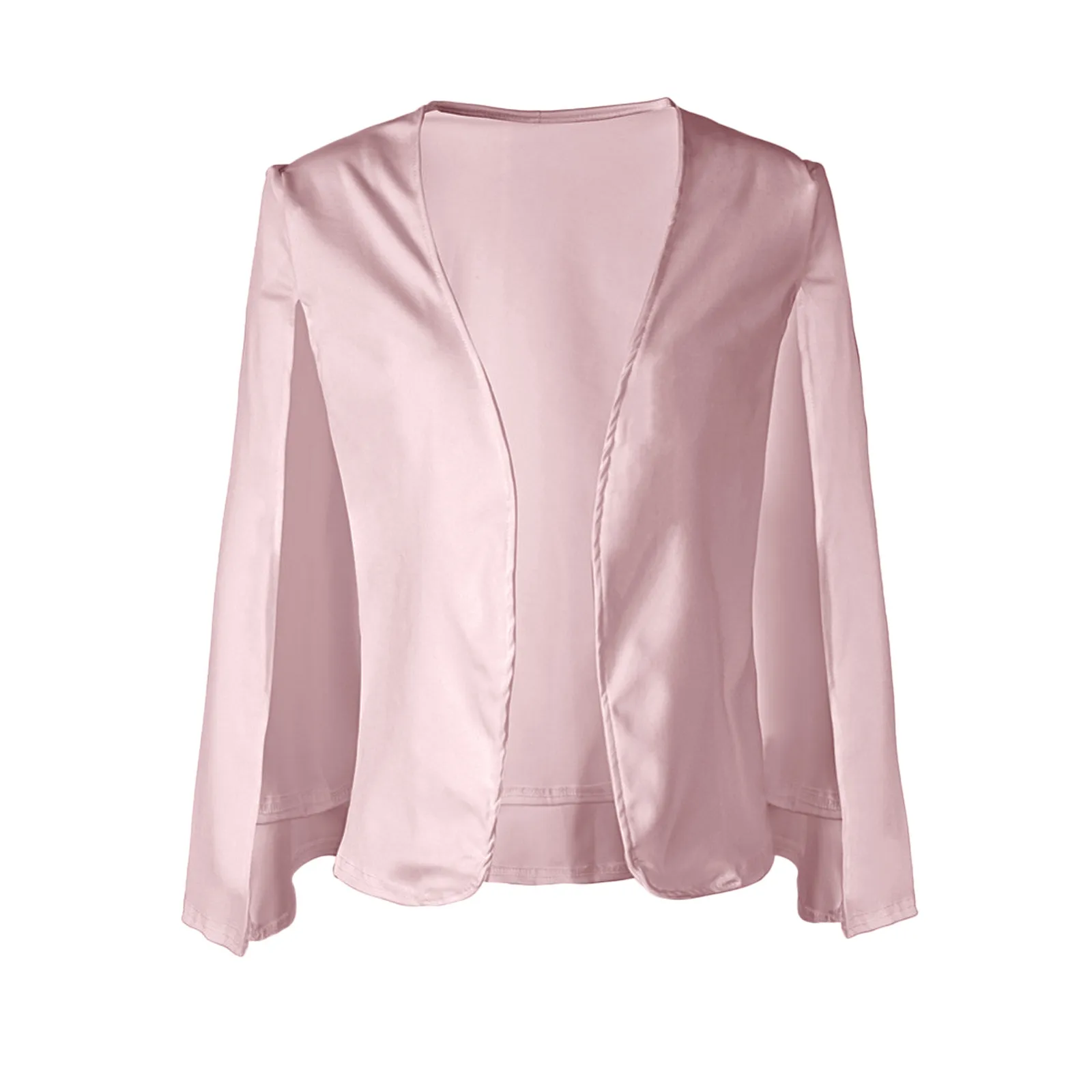 Blazer à manches fendues pour femmes, veste imbibée, élégant, chic, bureau, olympiques de travail, manteau, cape, cardigan, vêtements d'extérieur, dames, automne, printemps, nouveau