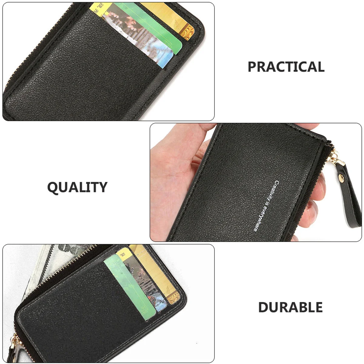 Portefeuille en PU Durable pour hommes, court, porte-cartes de crédit, polyvalent, étanche, usage quotidien, cadeau pour hommes, portefeuille à la mode