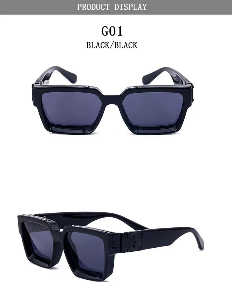 2024 mode Sonnenbrillen Für Männer Vintage Sonnenbrille Frauen Luxus Designer Quadratische Gläser Oculos Dropshipping Lentes Gafas Lunette – Detail 10