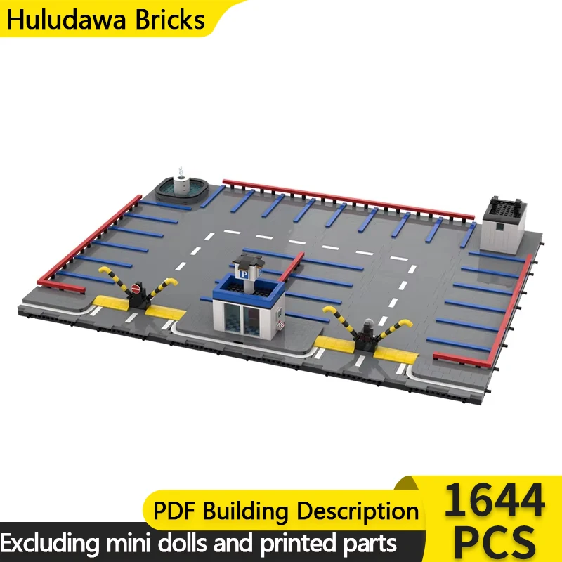 City Model MOC Building Bricks Speed Champion Premium Parking Lot Modular Technology Gifts Holiday Assemble Children Toys Suit