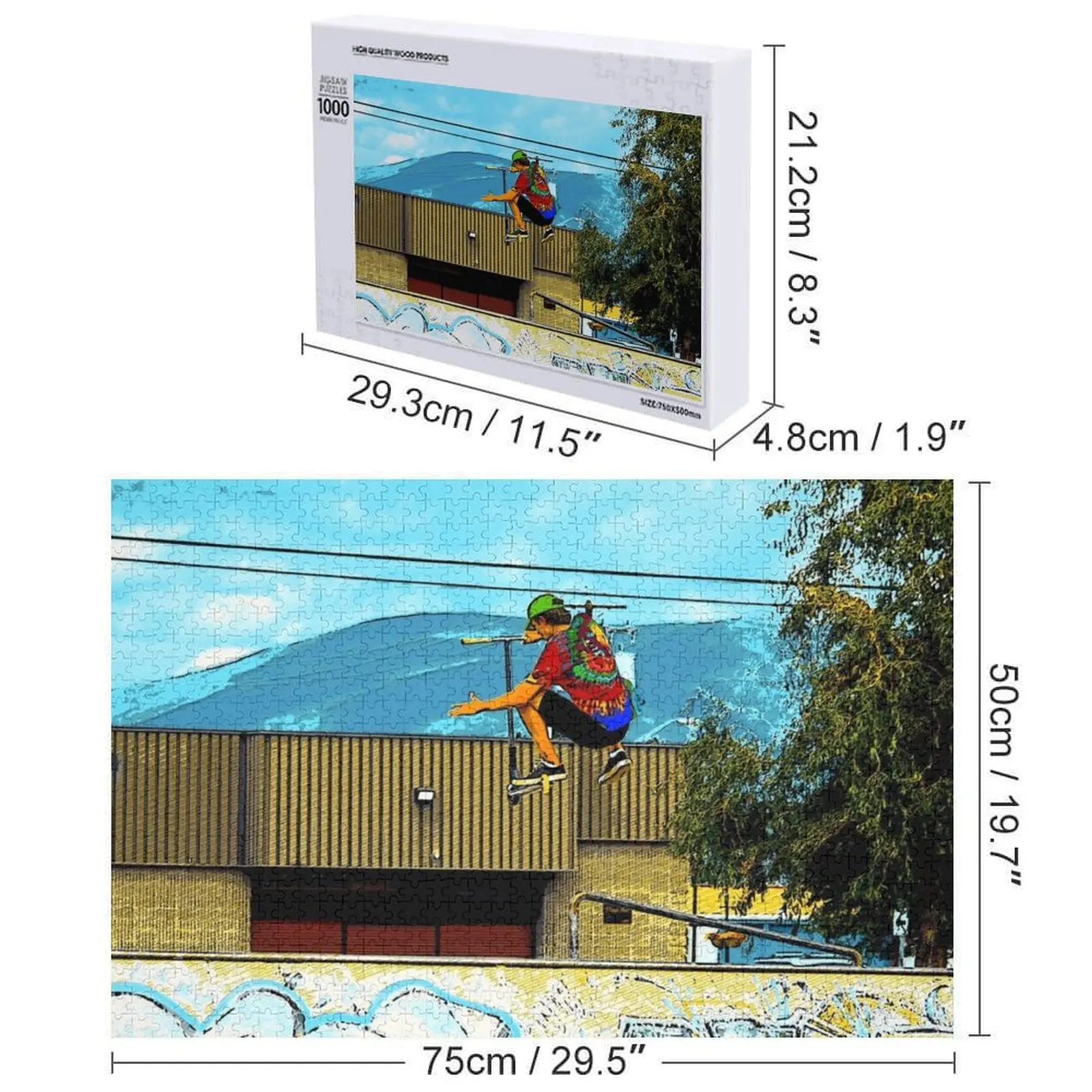 ولد إلى سكوتر - سكوتر بوي بازل قطع وودز للبالغين أعمال فنية مخصصة لقطع الصور المقطوعة #6