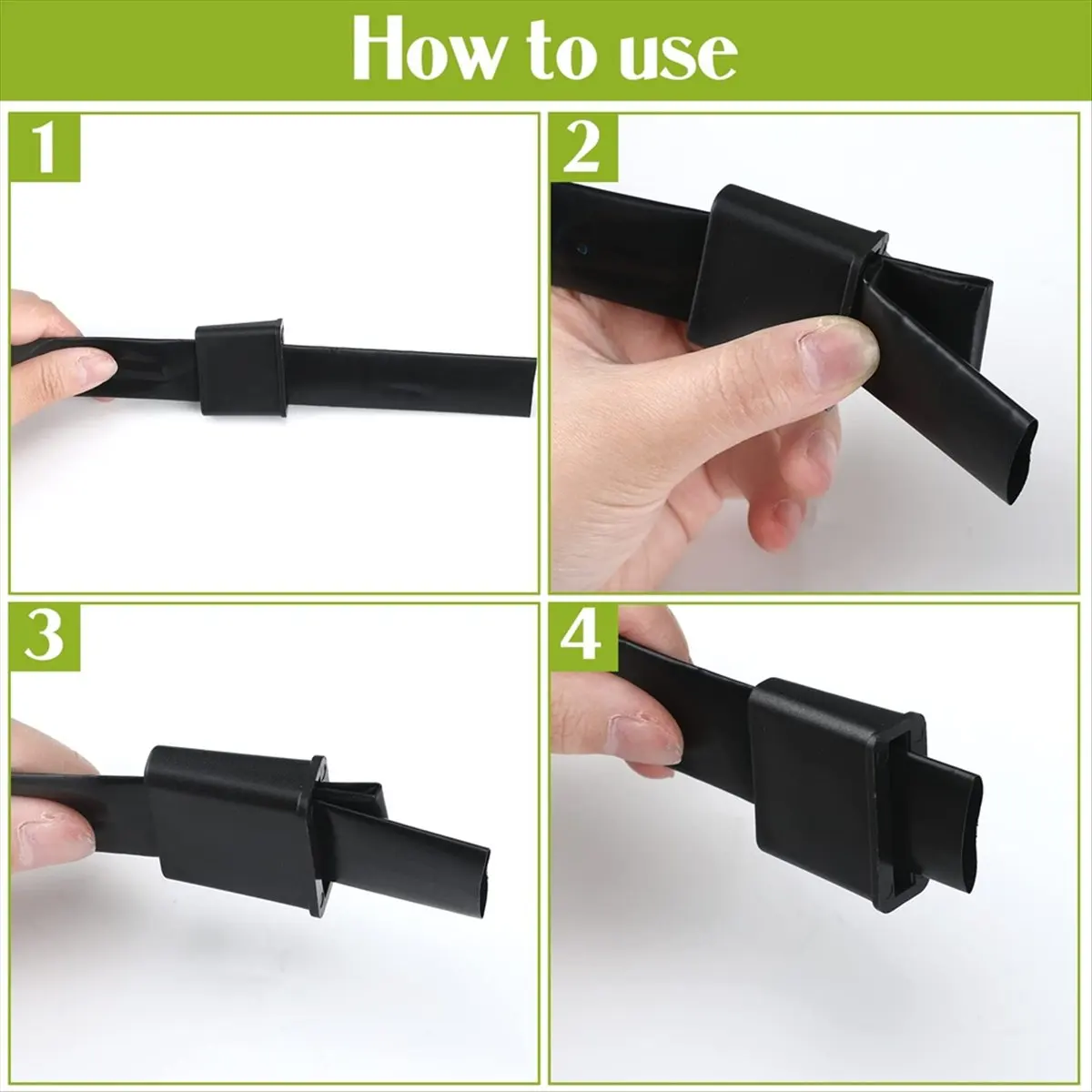 

A75K 100 Pieces Folding Drip Tape Row End for Drip System and Garden Landscaping Irrigation Drip Tape End Closure