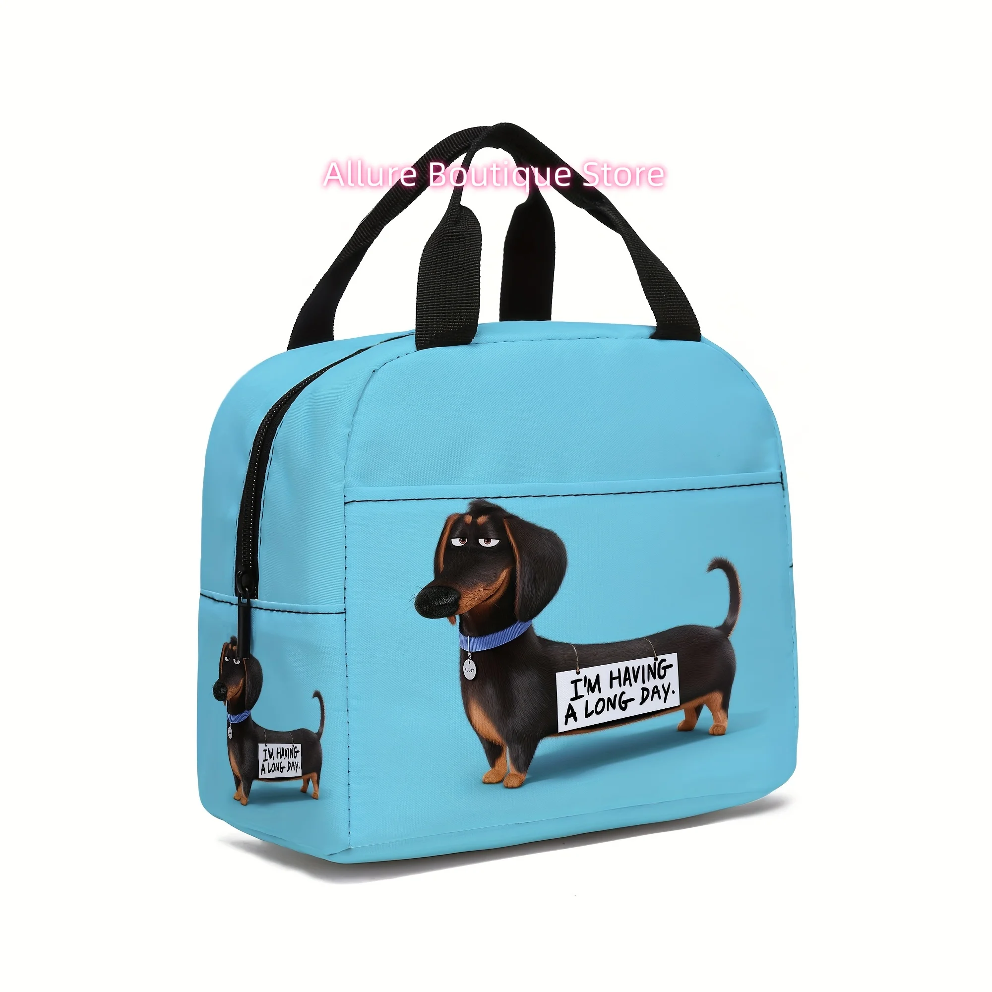 Dachshund Lunch Bag, Insulated Tote Bag, Portable Handbag, Tote Bag Ice Bag Lunch Bag Multifunctional Lunch Bag, Insulated Bags