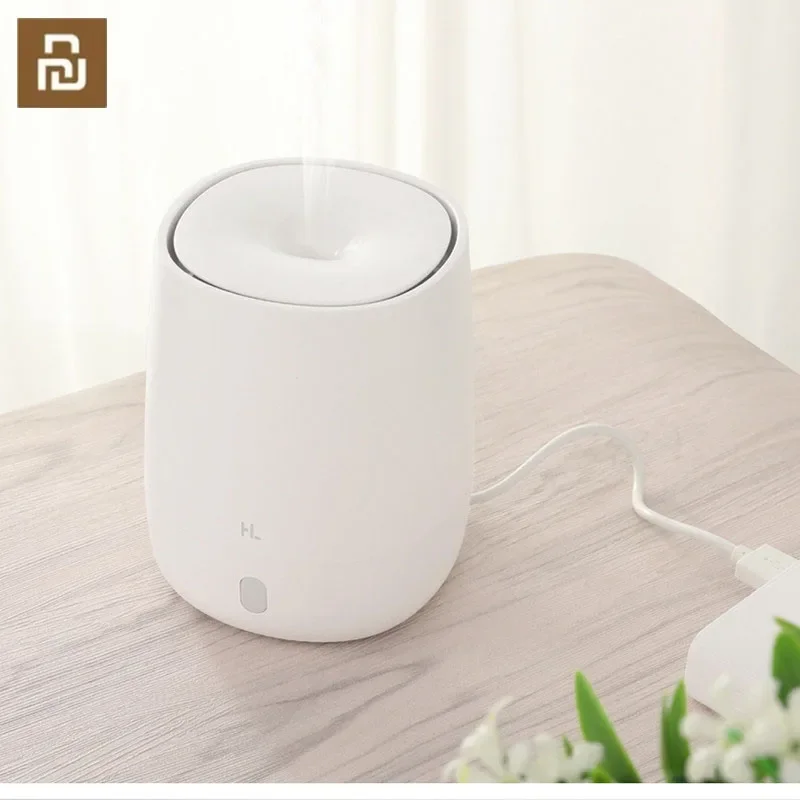 Youpin HL แบบพกพา USB Mini Air Aromatherapy Diffuser Humidifier Aroma Mist Maker 7แสงไฟสีสำนักงานบ้าน