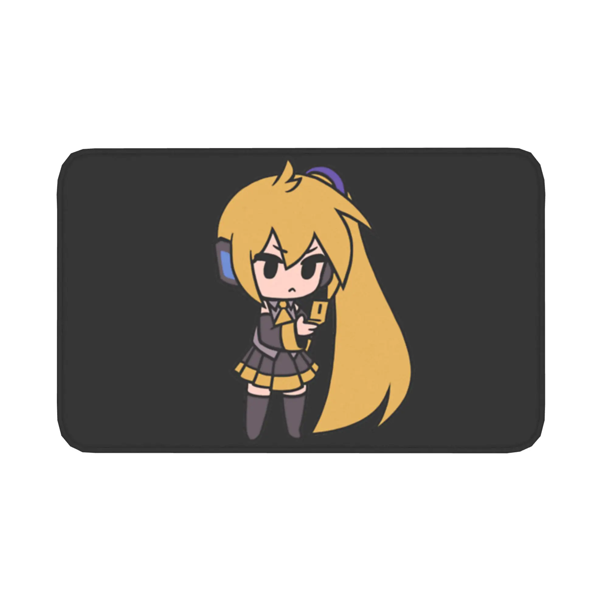 秋田ねる-vocaloid-ちびフロアマット-複数サイズ-収納室玄関-洗えるドアマット-家庭用日常使用フロアマット