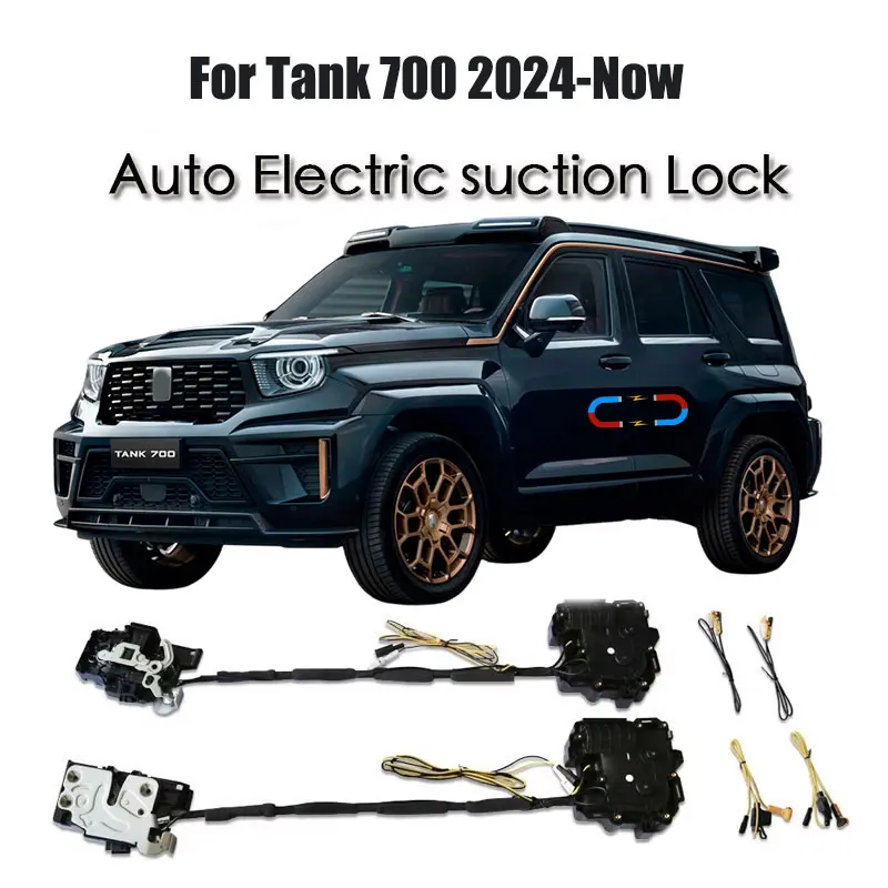 

For Tank 700 2024-Now Car Soft Close Door Latch Pass Lock Actuator Auto Electric Absorption Suction Silence Closer