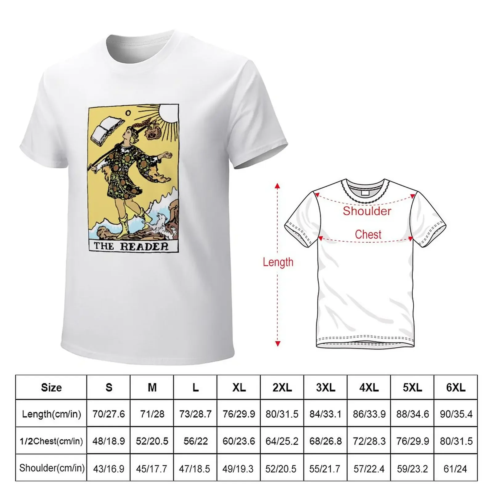 Bookshop Tarot--The Reader T-Shirt cute clothes tees t shirts for men cotton