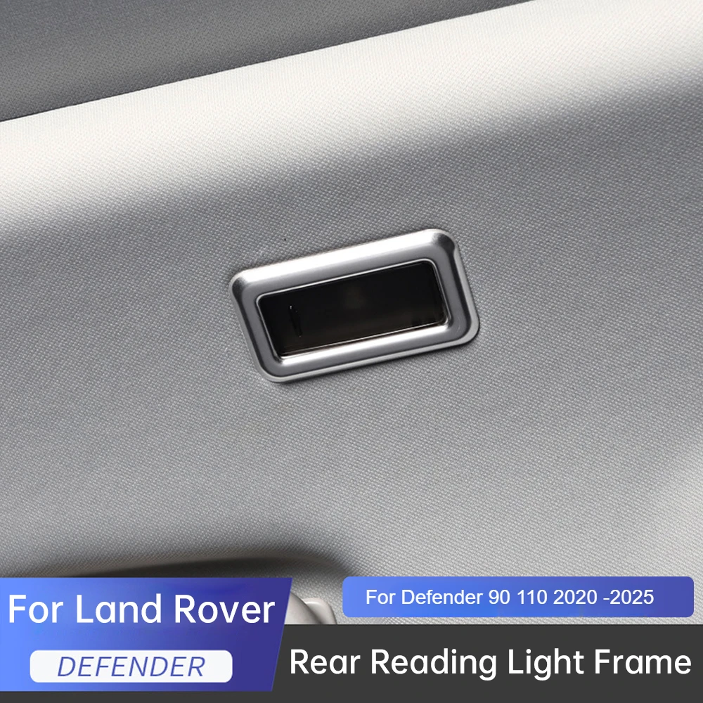 Car Rear Reading Light Frame for Defender Interior Modification Trim Sticker For Land Rover New Defender 90 110 2020 -2025