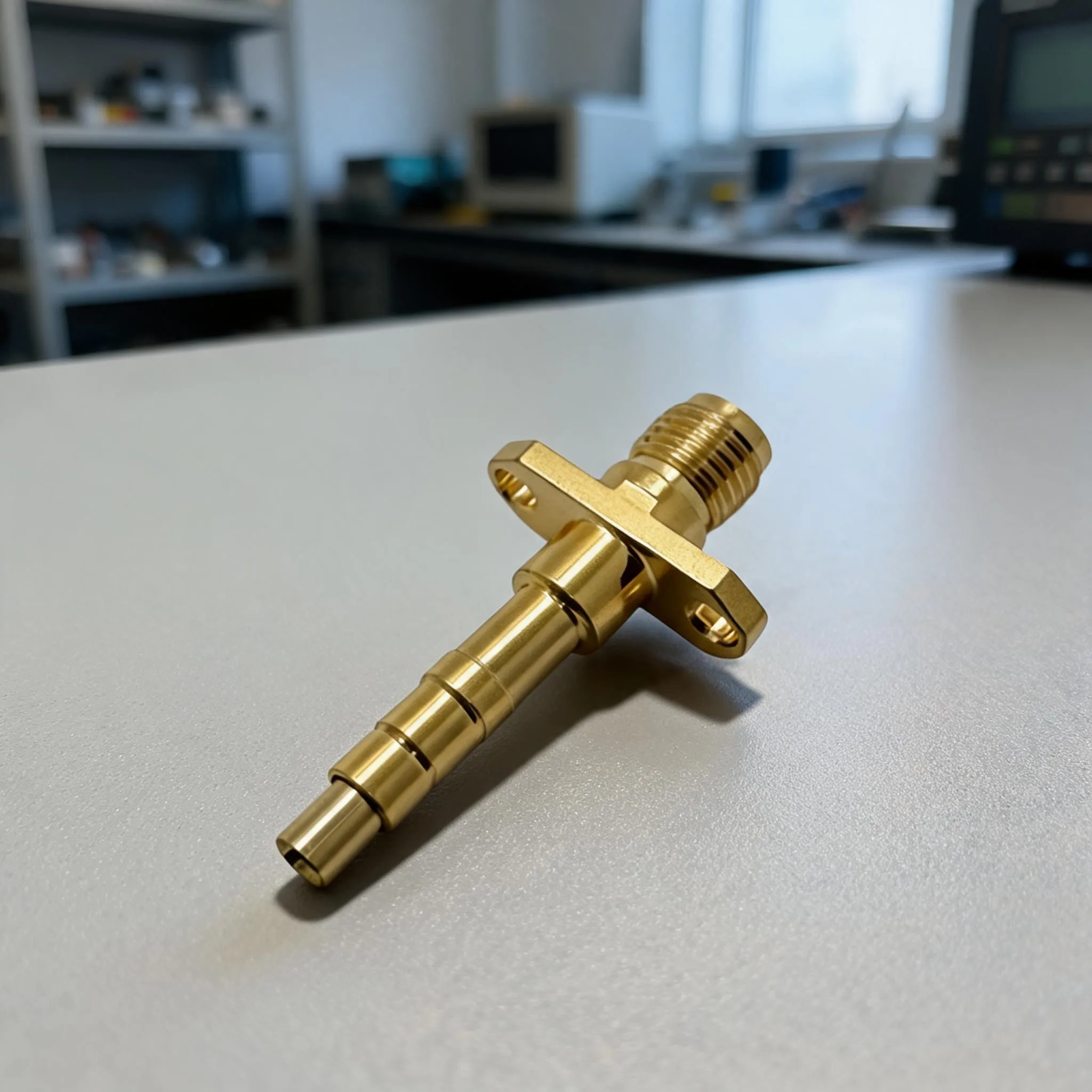 Dc-8GHz Flat Top-Round Needle RF Test Probe SMA-Connector Adapter 50 Ohm Gold Plated For High Frequency Signal Testing Tool