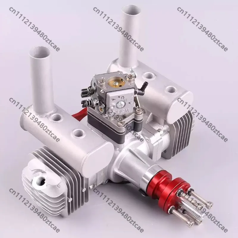 Plane Twin Cylinder 70CC  Power Motor Large Displacement Fuel Engine For Light Wood Fixed Wing Aircraft Tuning Spare