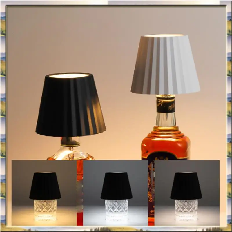 

AA46 HOT-RGB Wireless LED Bottle Light For Wine Bottles Table Lamp For Outdoor Use Festival Party For Restaurant Bars White