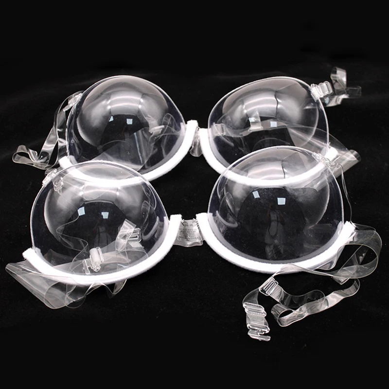 Sexy Transparent Clear Push Up Bra for Women Ultra-thin Invisible B...