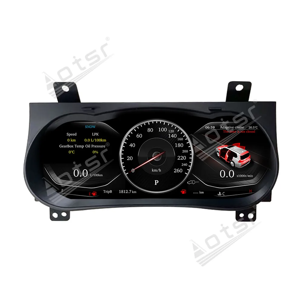 LCD Instrument Panel Panel For Toyota Hilux/Fortuner 2016-2024 Virtual Cluster CockPit Speed Dedicated Digital Dashboard Gauges