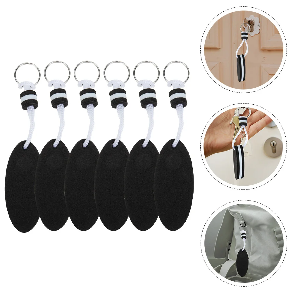 

6 Pcs Floating Key Rings for Boat Surfboard Keychain Decorative Keychains Lanyard Keys