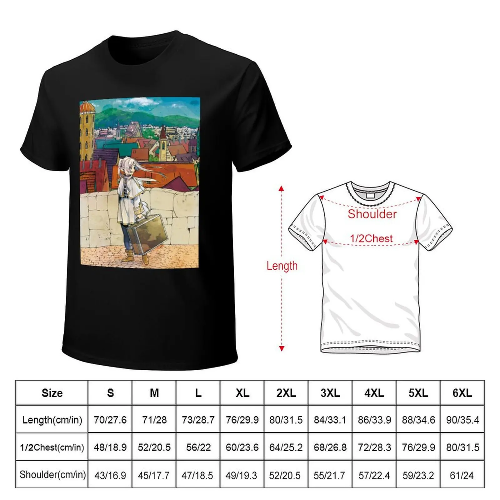 Sousou no Frieren T-Shirt Soft Touch Basic Cotton T-Shirt