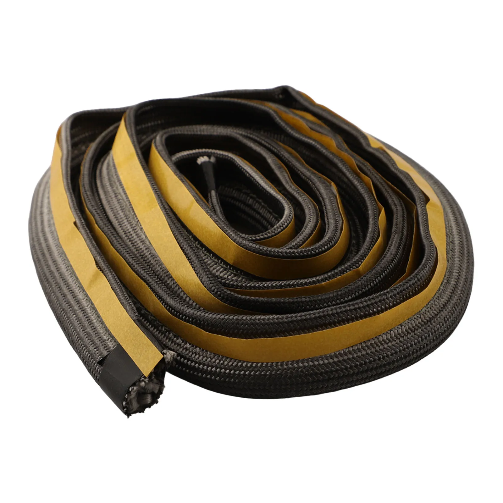 Self-AdhesiveStove Rope Stove Rope Door Seal Log Woodburner Stove Oven Fire Glue Black Heating Fireplaces Part Home Improvement