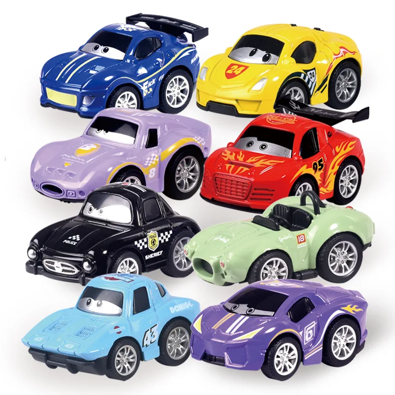 

Cartoon Cute Mini Alloy Racing Car Toy Model Multiple Styles Fun Racing Car Pull Back Car Boy Toy Car Best Gift Inertial Car