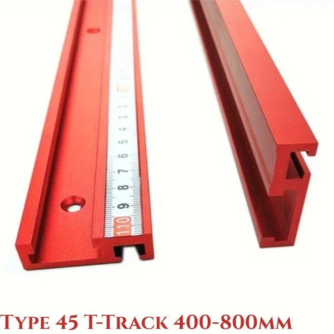 

Aluminum Alloy T-shaped Track 40/50cm Diagonal Rail Groove Compatible with Table Saw, Drill, Band Saw, Worktable