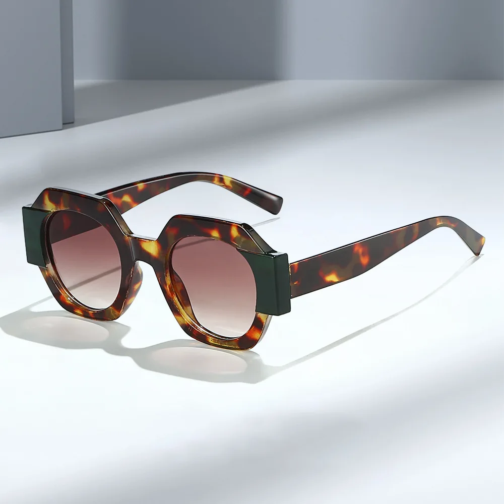 نظارات شمسية عصرية بإطار دائري للجنسين من NovelTeez - نظارات أنيقة للحماية من الأشعة فوق البنفسجية 400 للأماكن الخارجية