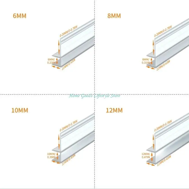 e74e multipurpose glass door seal شرائط محمولة للحمامات النظيفة والآمنة