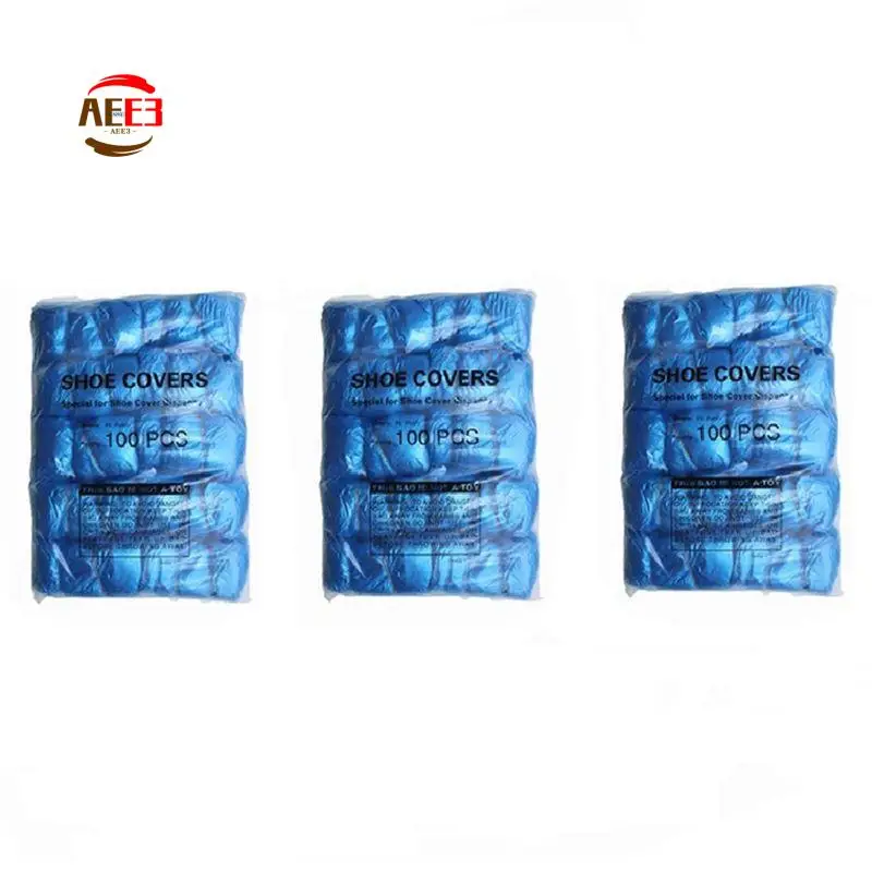 AEE3-300Piece Disposable T-Buckle Overshoes Waterproof Dispensers Dustproof Boot Covers For Automatic Shoe Cover