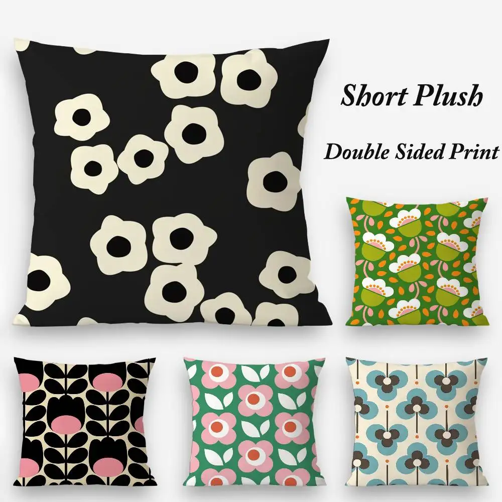 Luxury Brand O-Orla Kiely Pillow Case Plush Fabric Soft Double Sided Print Sofa Cushion Cover Throw Pillow Covers