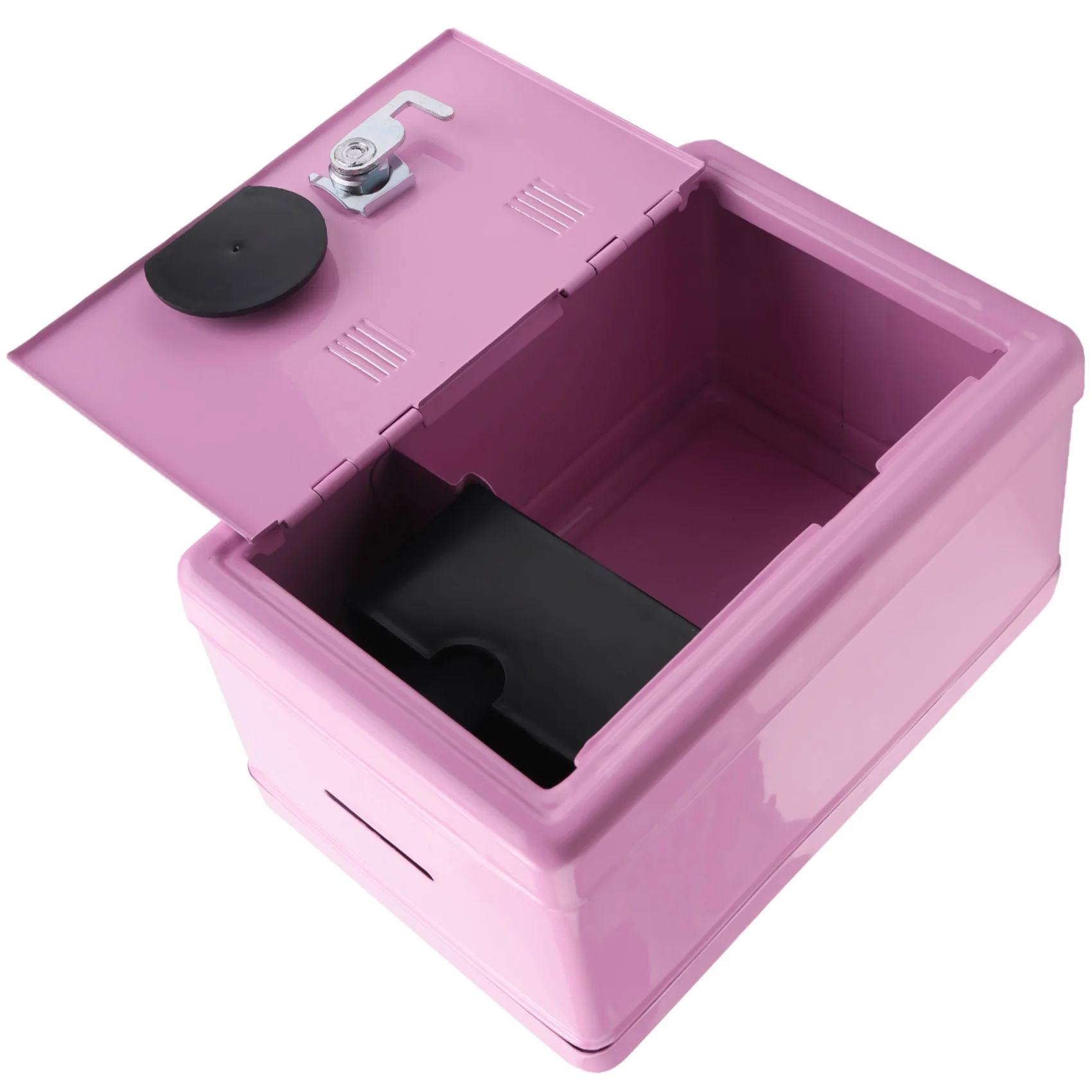 A93P Kids Money Banks, Mini Money Box Gift Safe Case Password with Key Metal Money Box Storage Bedroom Locker Home Ornament