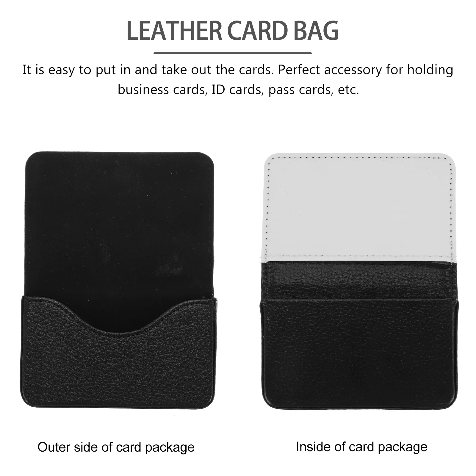

1Pcs Premium PU Card Holder Secure Retro Design Id Business Cards Cover for Daily Commute Holder