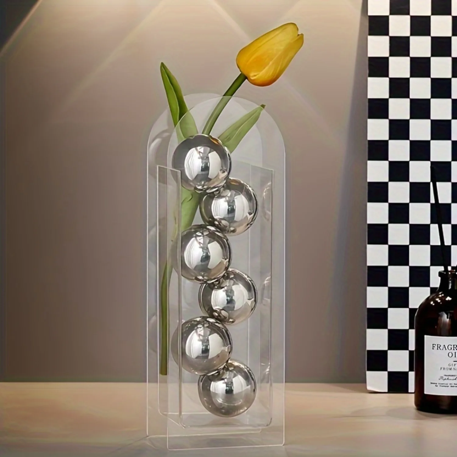 

Современная авангардная ваза для цветов для украшения гостиной и спальни с искусственными цветами, искусственными цветами, искусственными цветами - элегантность