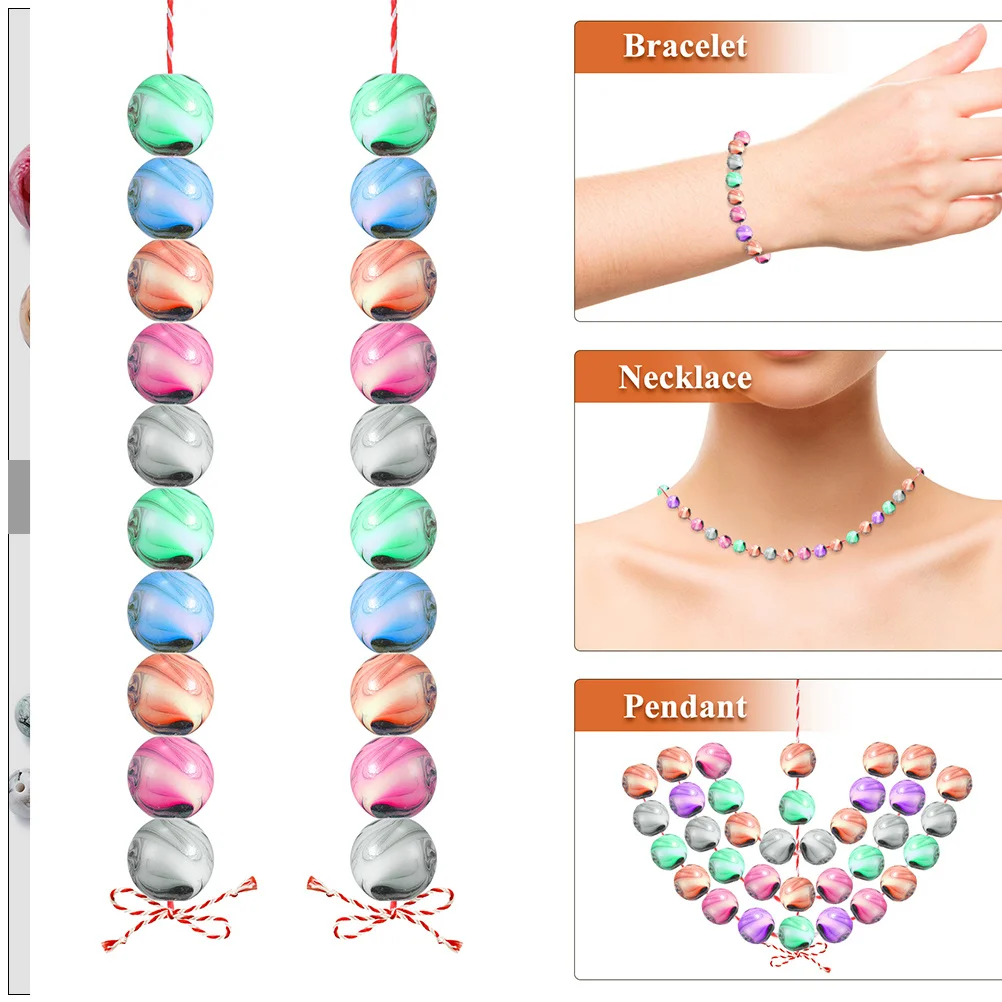 

100pcs Diy Resin Jewelry Making Accessories String Beads Decorative Bead Kits For Bracelets Keychains Crafts Beading Supplies