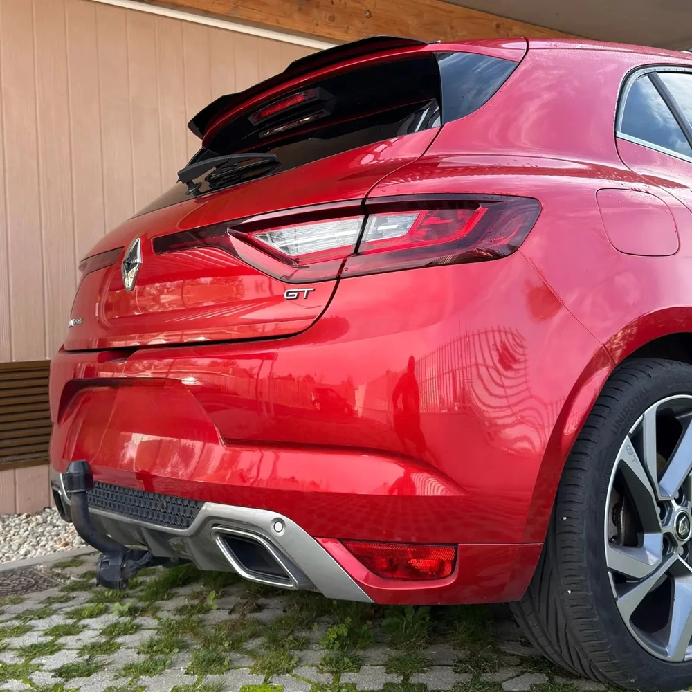 Car Rear Roof Lip Spoiler Wing For Renault Megane 4 IV GT Sport Tourer 2016-2022 Hatchback ABS Gloss Black Bodykits Tuning