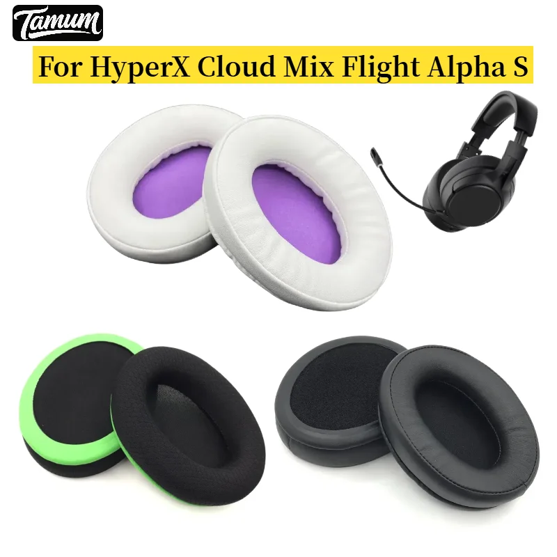 

For HyperX Cloud Mix Flight Alpha S Ear Pads Headphone Earpads/Headset Gamer Earpads Ear Pad Cushion Earmuff Cover