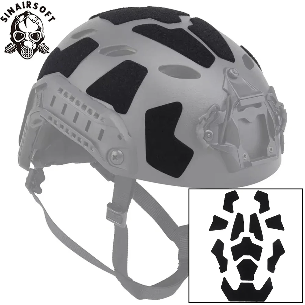 SINAIRSOFT 11pcs FAST Helmet Magic Sticker Airsoft Helmet Patches Hook and Loop Sticky for FAST Tactical Helmet Accessories
