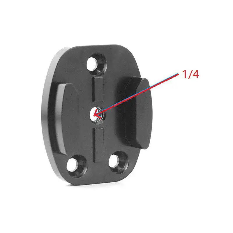 CNC Aluminum Flat Base Mount Multifunctional Tripod Adapter Clip for GoPro SJCAM SJ4000 Action Camera