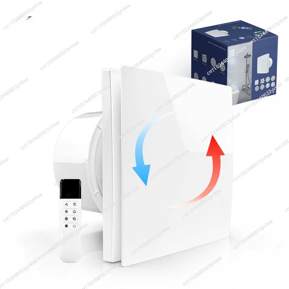

KCvents 4/6in Ventilation Fan Exhaust Fan With Reversible Remote Control for Bathroom Room Kitchen Wall Mount Home ECO Friendly