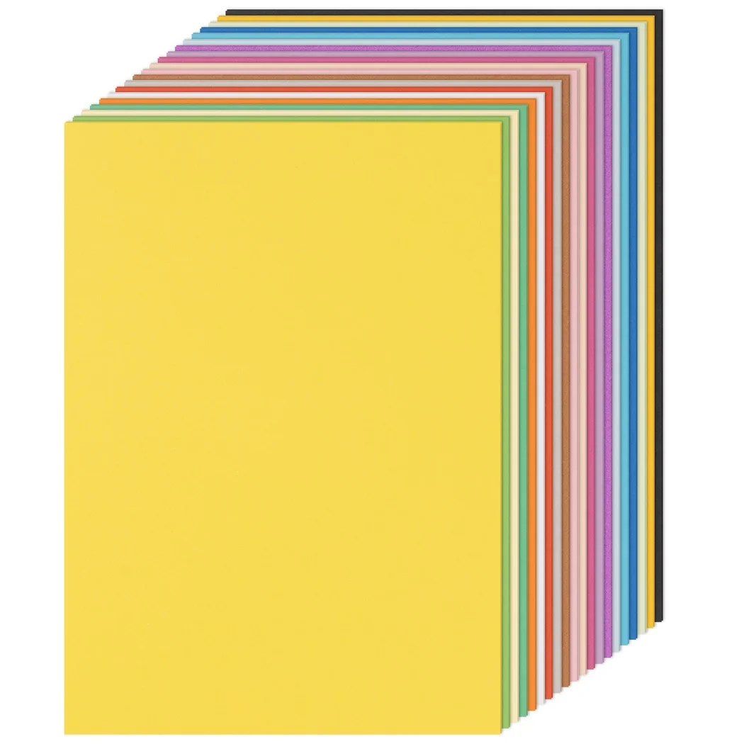 100 Sheets A4 Colored Cardstock Card Stock Paper 20 Assorted Colors Card Paper Multicolored Cardstock For DIY Crafts Printing