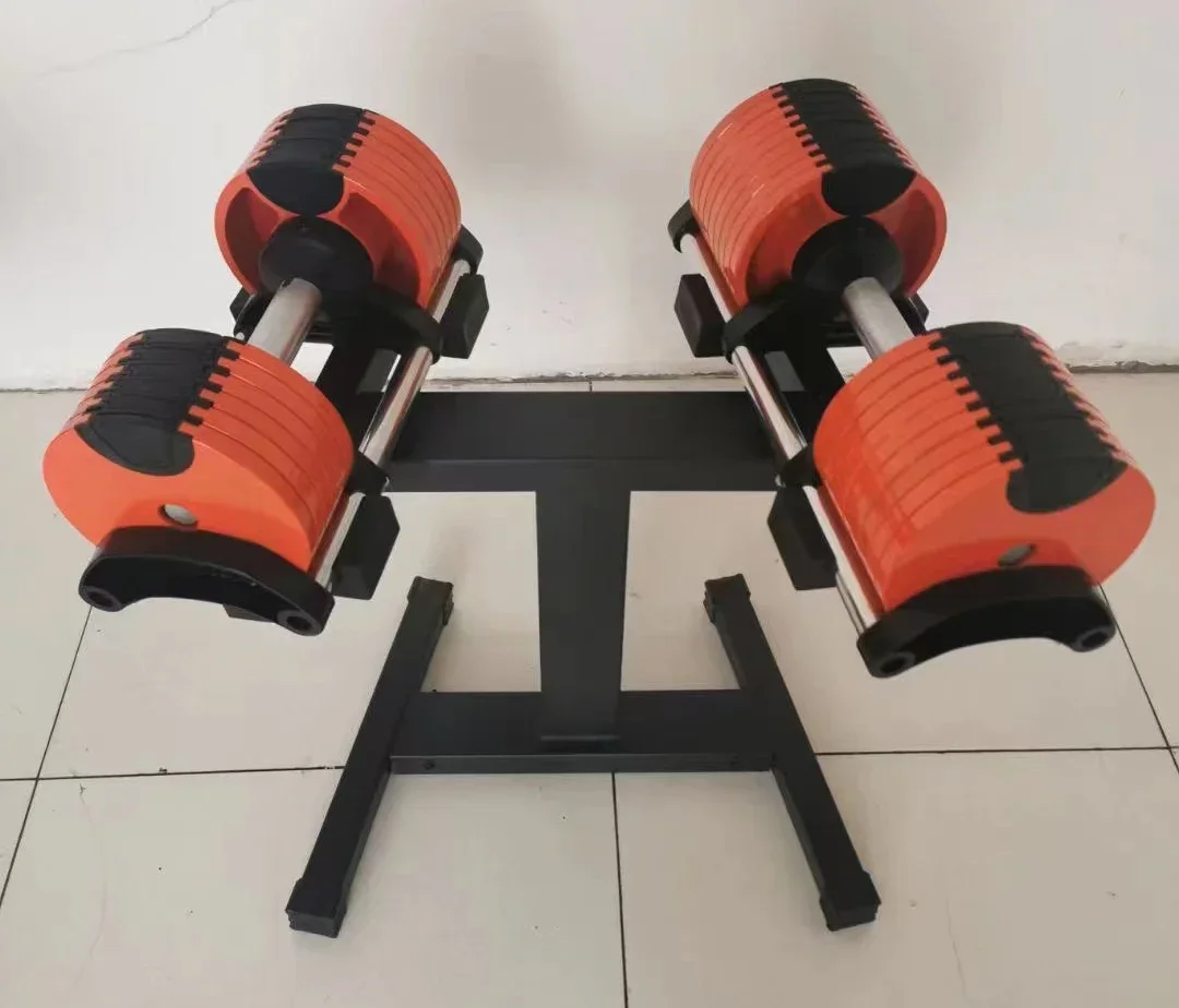 80LB 90LB 100LB 36KG 40KG 45KG Adjustable Weights Dumbbell with Rack