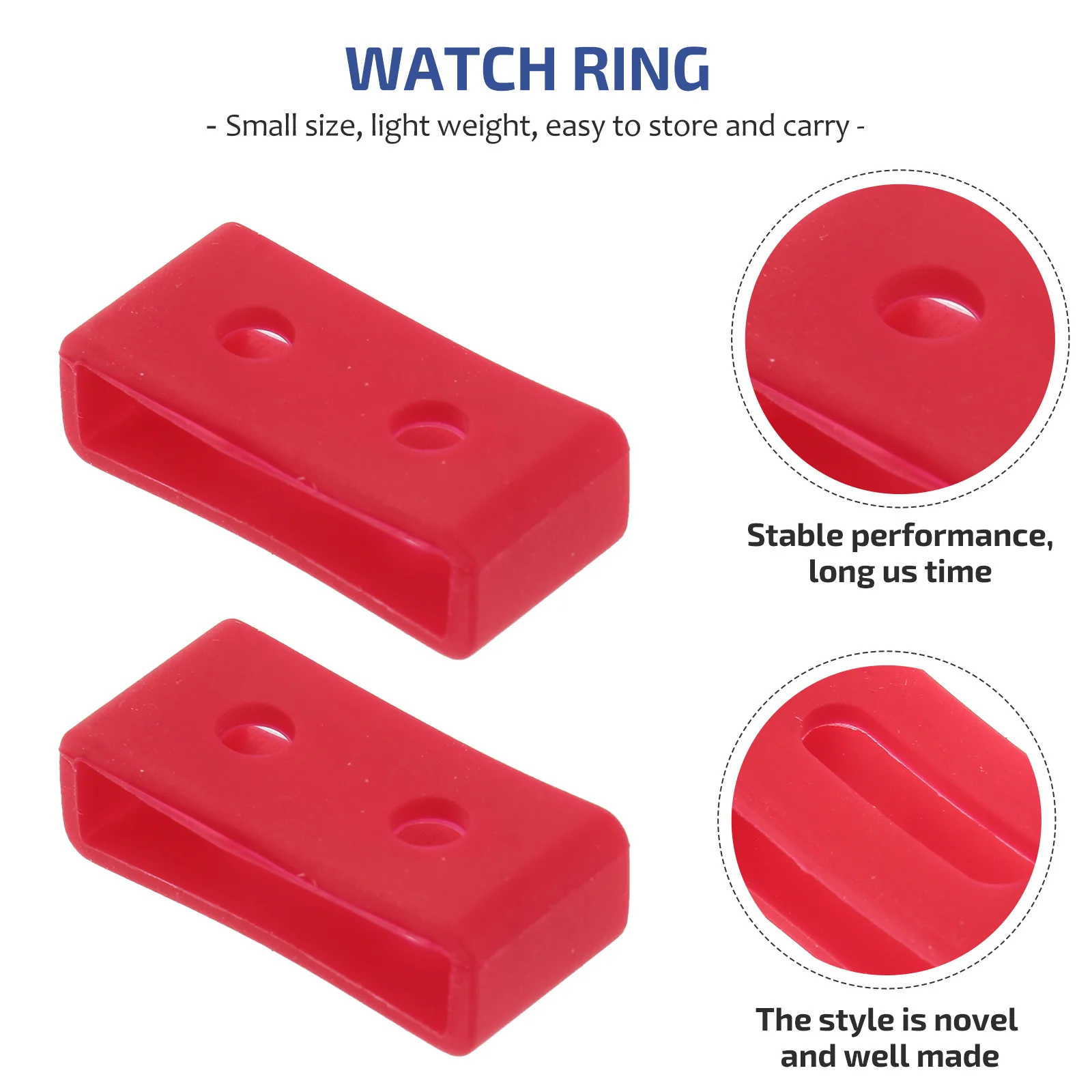 

3pcs Silicone Replacement Watch Band Strap Wristband Loops Fastener Rings Fit For Ga110 Ba Adjustable Easy Install Bright