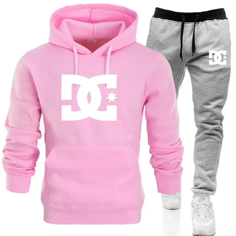 2026 Fall_Winter Men's Hoodie Pullover and Casual Pants Set, Autumn_Winter Outdoor Fashion Running and Fitness Two-Piece Set