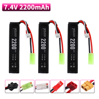 7.4V 2200mAh Lipo Battery Tamiya Plug for Water Gun Parts 2S 7.4V battery for Mini Airsoft BB Air Pistol Electric Toys Guns