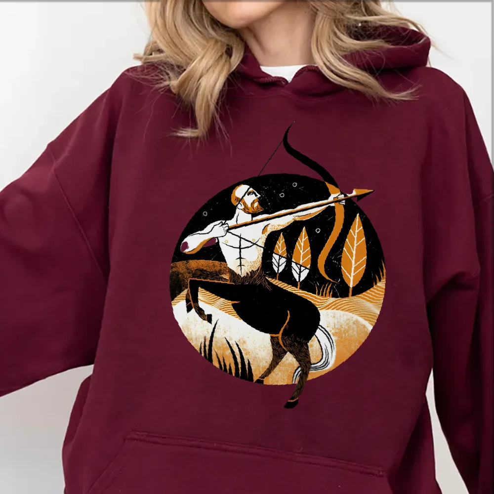 

Y2k Hoodie Women Oversized Sweatshirt Hand Painted Art Graphic Print Cozy Fleece Warm Winter 2025 Traditional National Symbol